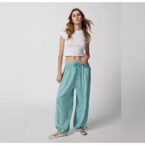 Women's Teal Drawstring Pants